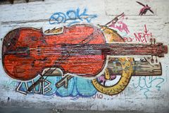 09 Violin Street Art In Mendoza